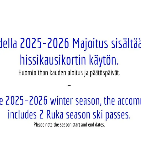 Ruka Vuosselin Helmi C11 - Sis 2X Vauhti Ranneke, Talvella Ruka-Pyhae Hissiliput Lägenhet